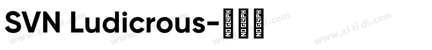 SVN Ludicrous字体转换